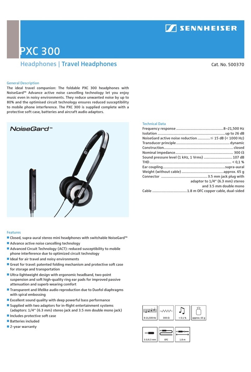 Sennheiser PXC 300 Instruction manual