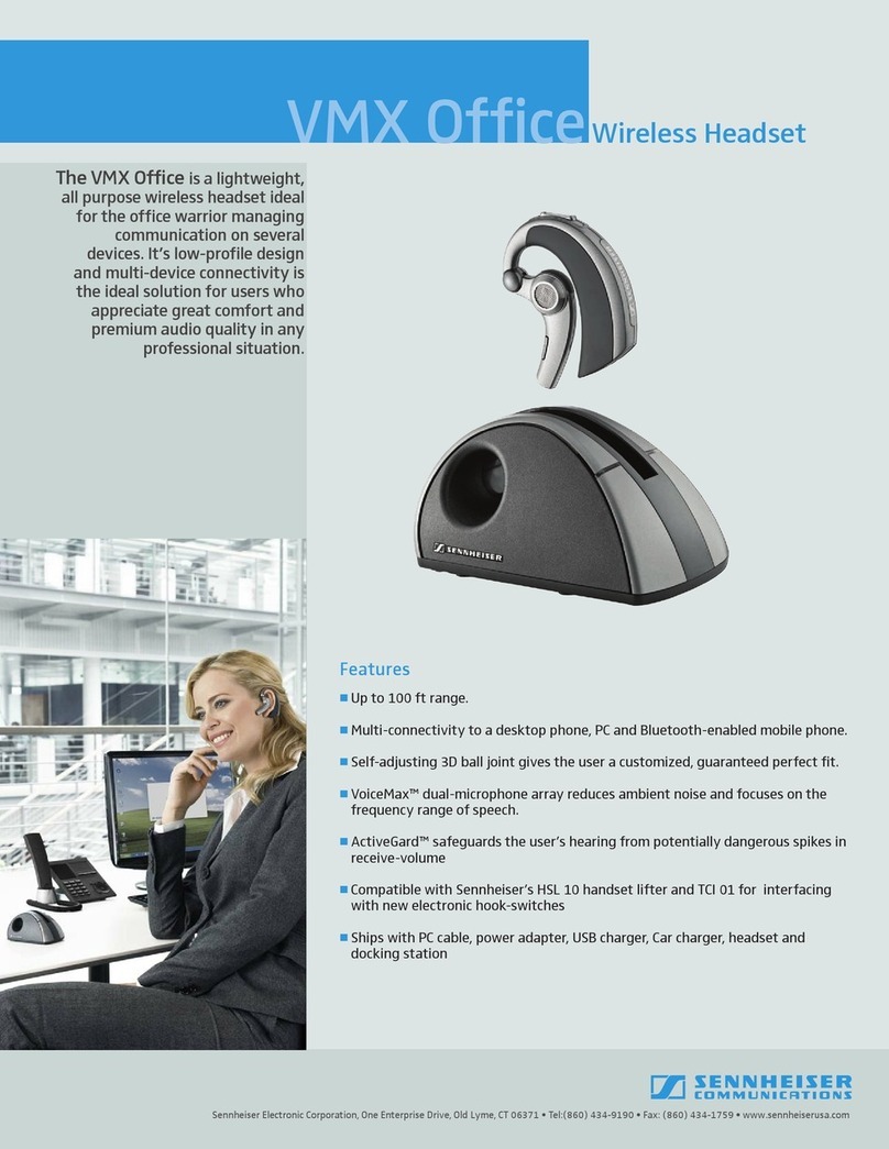 Sennheiser VMX OFFICE Specification sheet
