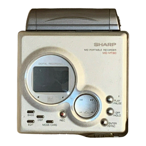 Sharp MD-MT80H User manual