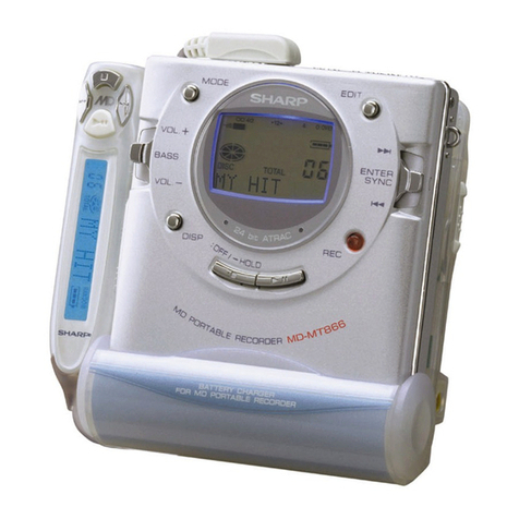 Sharp MD-MT866H User manual