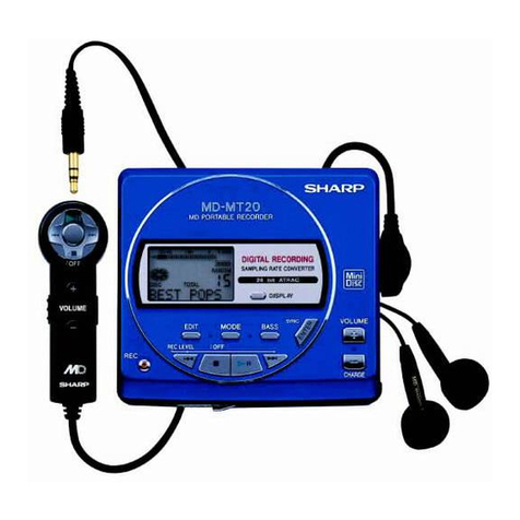 Sharp MD-MT20H User manual Sharp MD-MT20H User manual