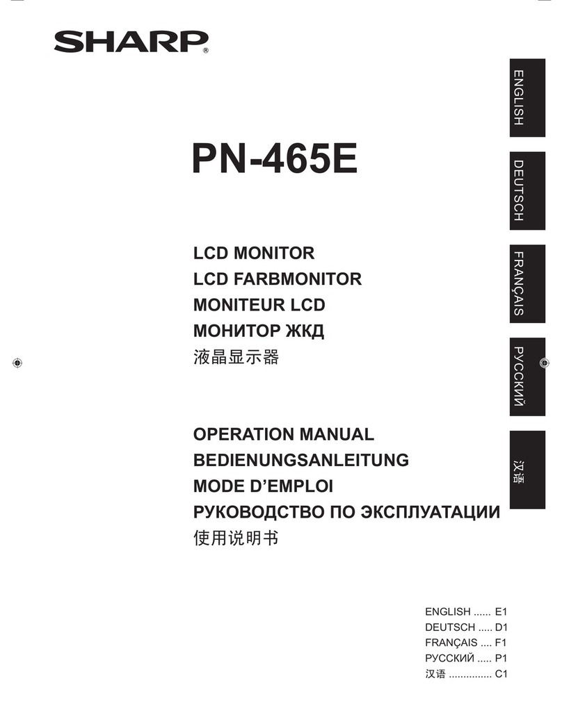 Sharp PN-465E User manual Sharp PN-465E User manual