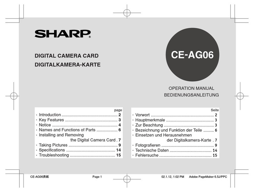 Sharp CE-AG06 User manual
