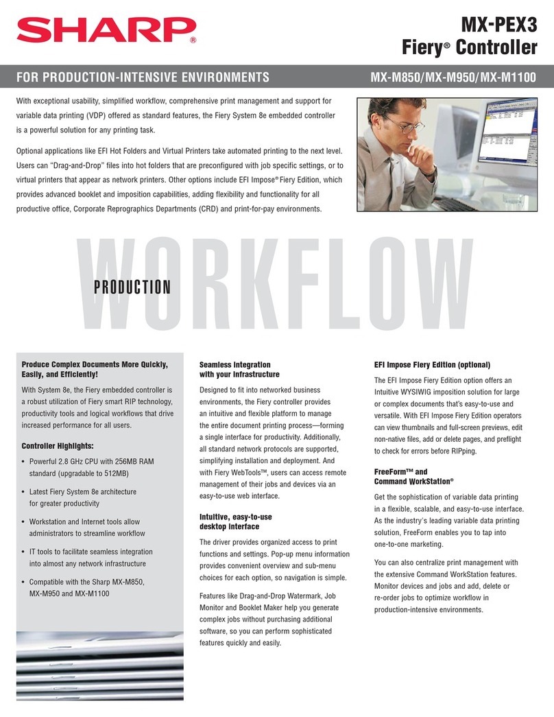 Sharp MX-PEX3 User manual