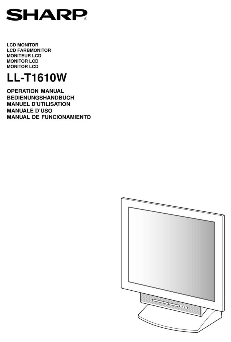 Sharp LL-T1610W User manual Sharp LL-T1610W User manual