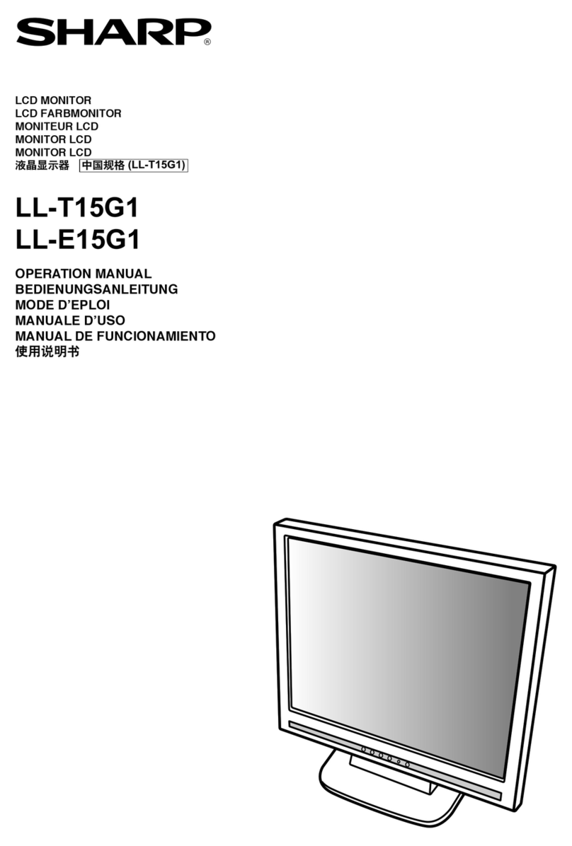 Sharp LL-E15G1 User manual Sharp LL-E15G1 User manual
