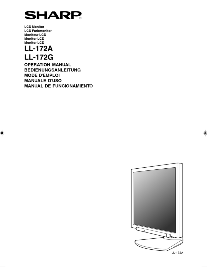Sharp LL-172G User manual Sharp LL-172G User manual