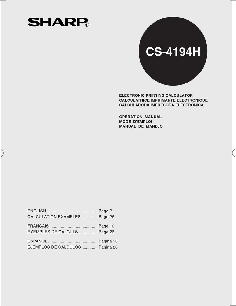 Sharp CS-4194H Operation manual