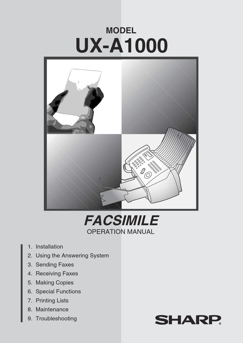Sharp UX-A1000 User manual Sharp UX-A1000 User manual