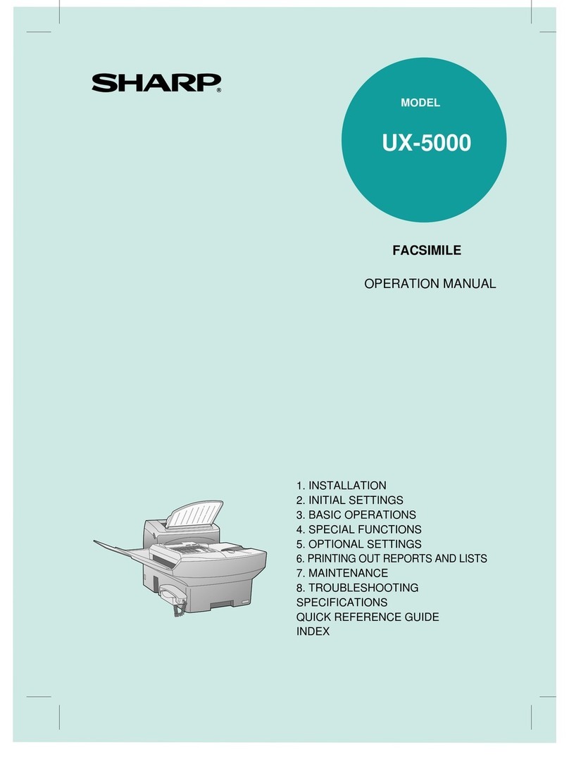Sharp UX-5000 User manual