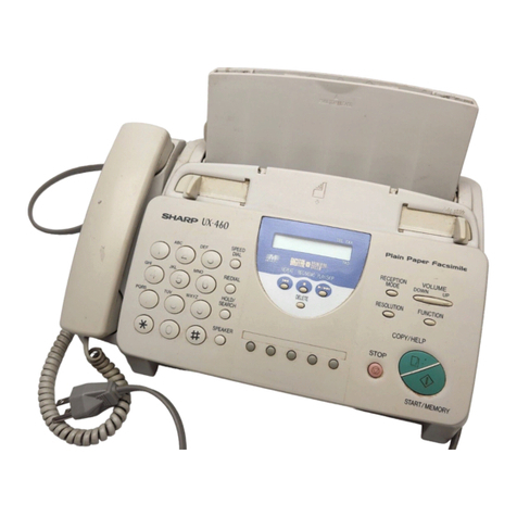 Sharp UX-460 User manual