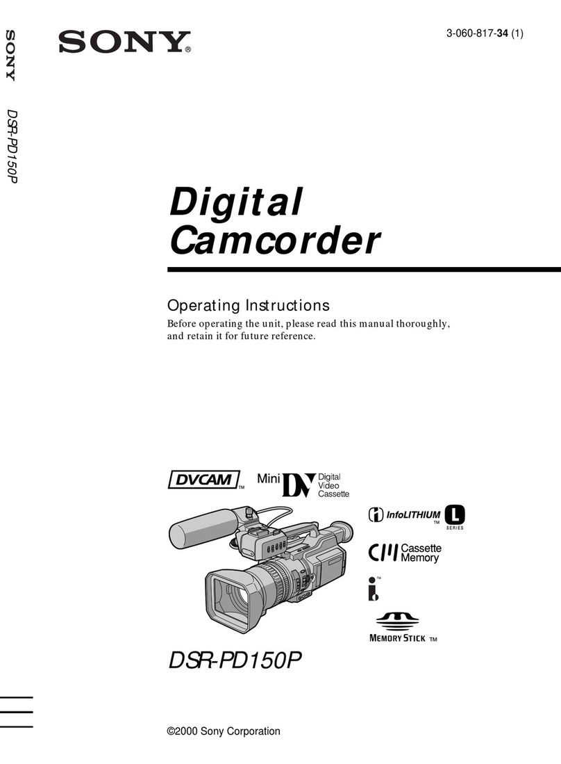 Sony DVCAM DSR-PD150P User manual