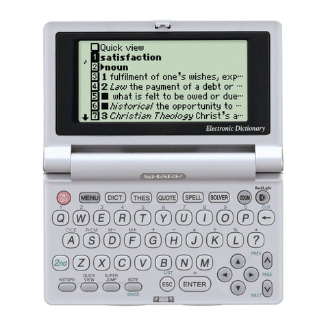 Sharp electronic calculator Brochure & specs