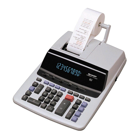 Sharp VX-1652H - ELECTRONICS Desktop Calculator User manual