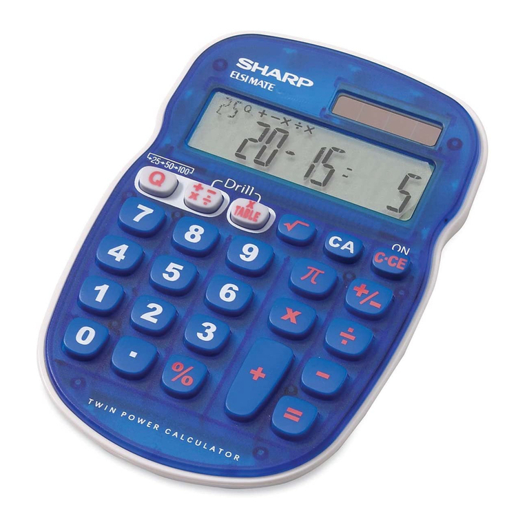 Sharp Elsimate EL-S25 Operation manual