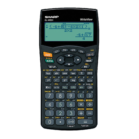 Sharp WriteView EL-W531 Operation manual