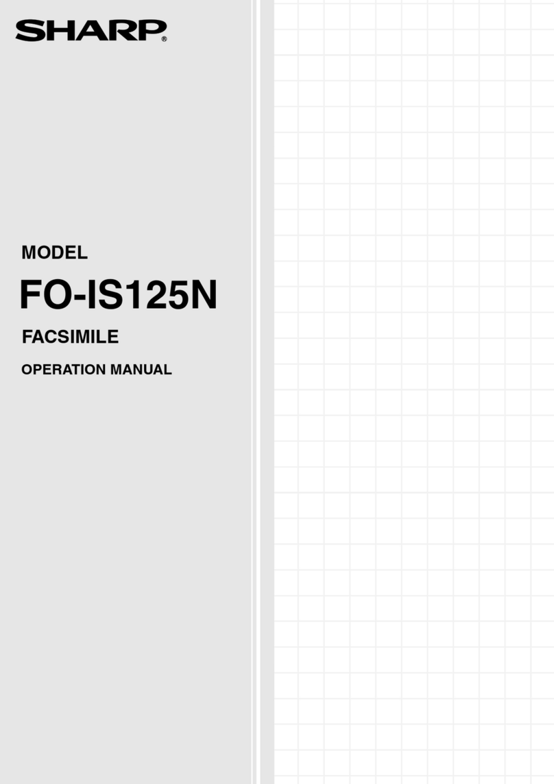 Sharp Image Sender FO-IS125N User manual