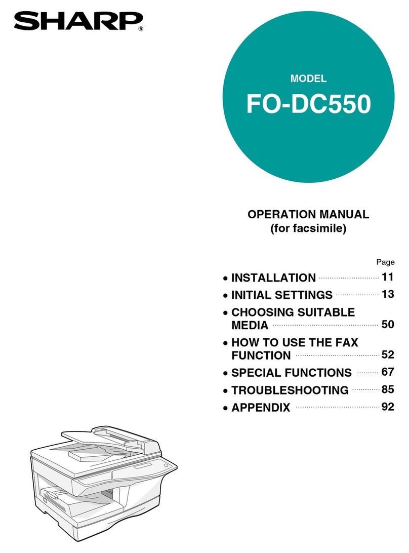 Sharp FO-DC550 User manual