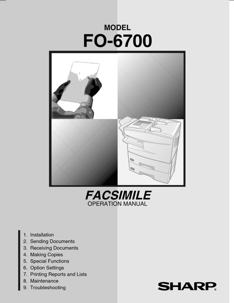 Sharp FO-6700 User manual