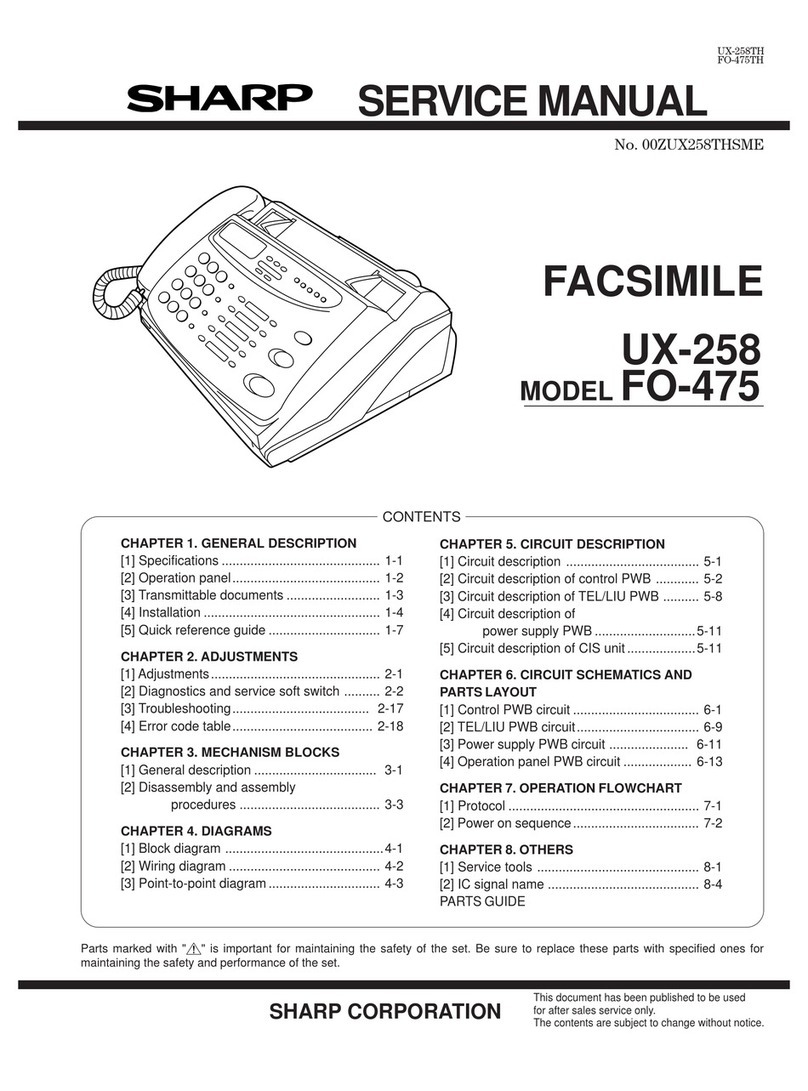 Sharp FO-475TH Service manual