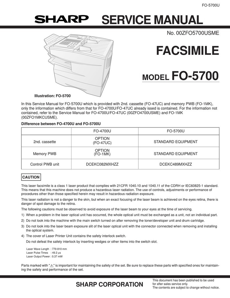 Sharp FO-5700U Service manual