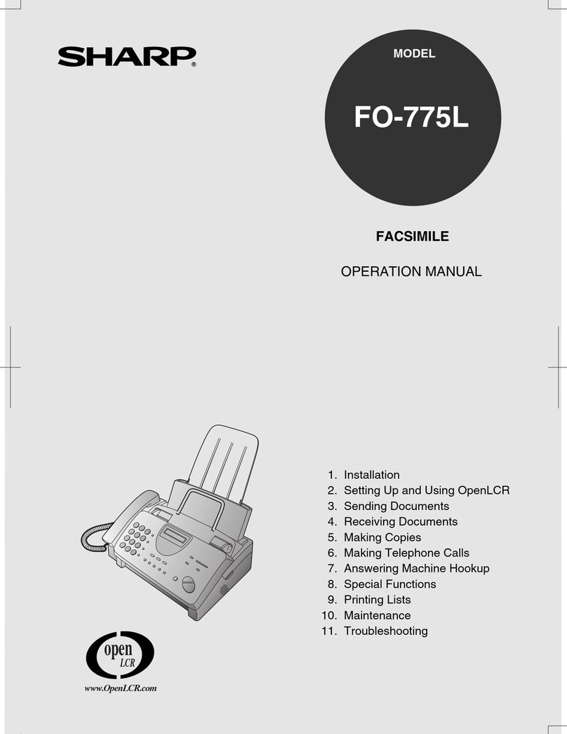Sharp FO-775L Operation manual