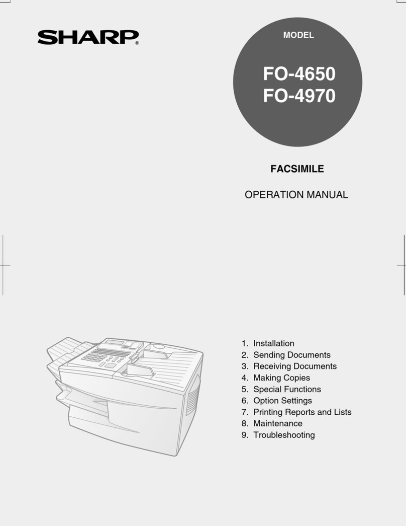 Sharp FO-4650 Operation manual