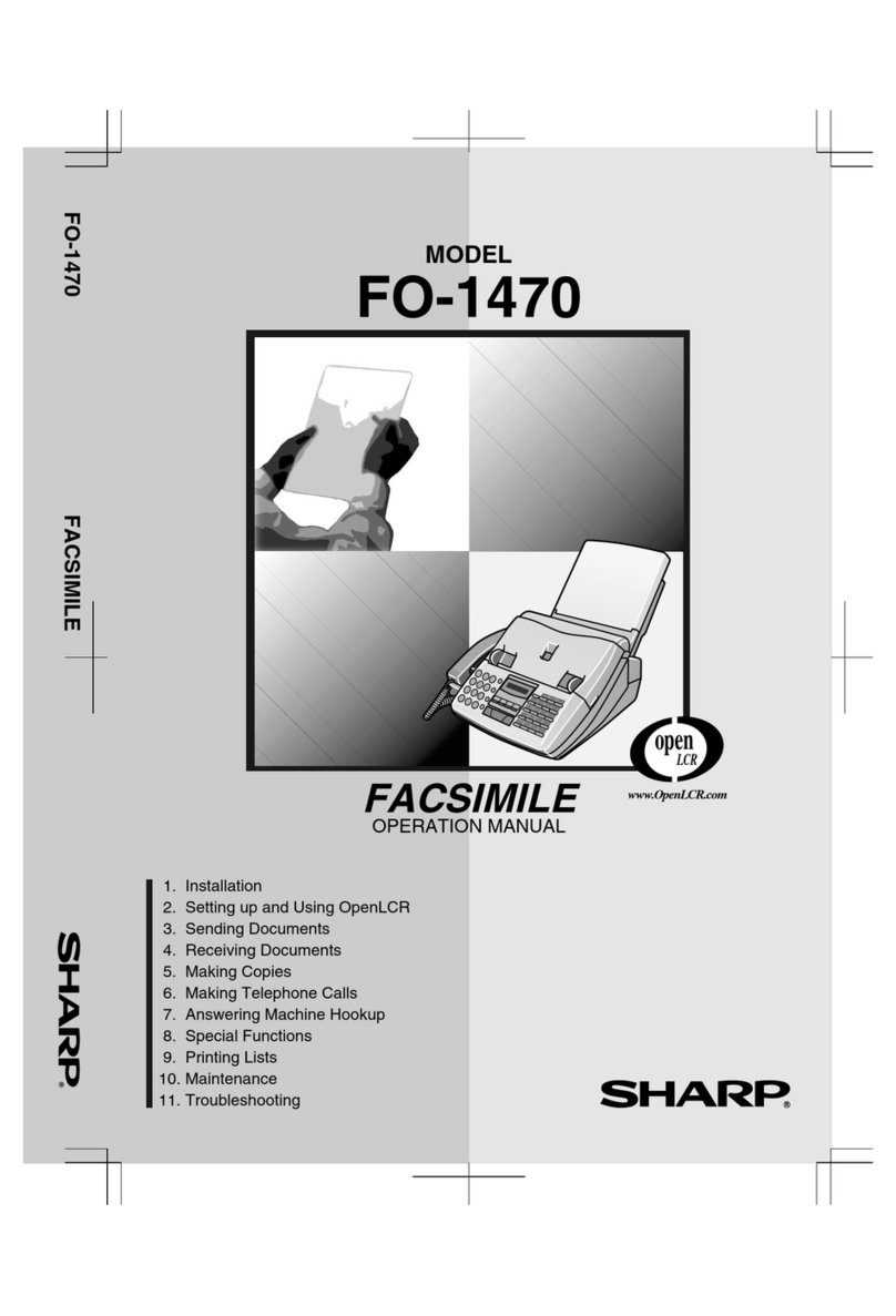Sharp FO-1470 User manual