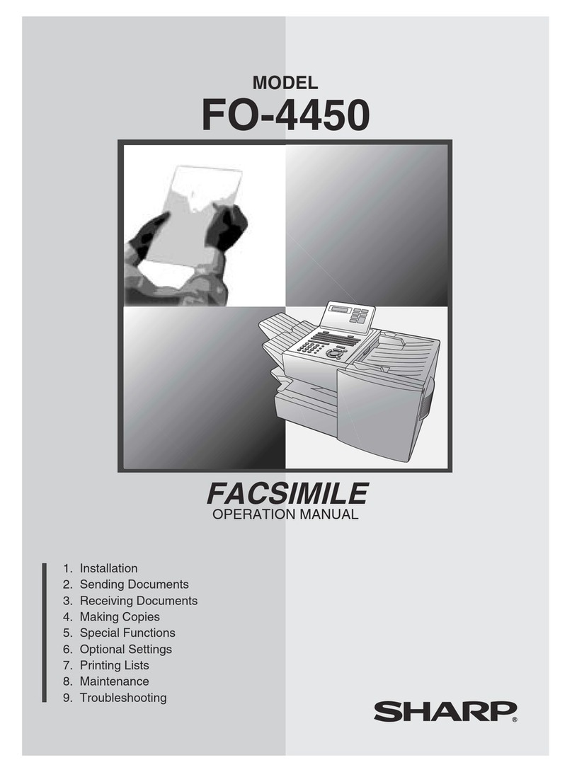 Sharp FO-4450 User manual