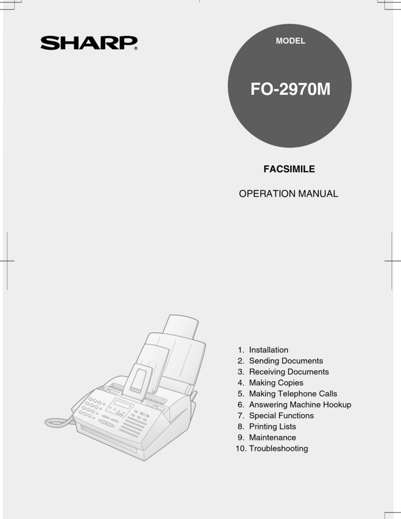 Sharp FO-2970M User manual