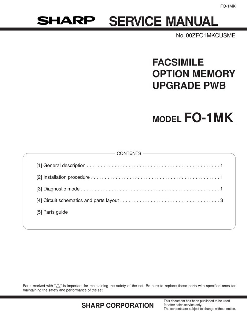 Sharp FO-1MK User manual Sharp FO-1MK User manual
