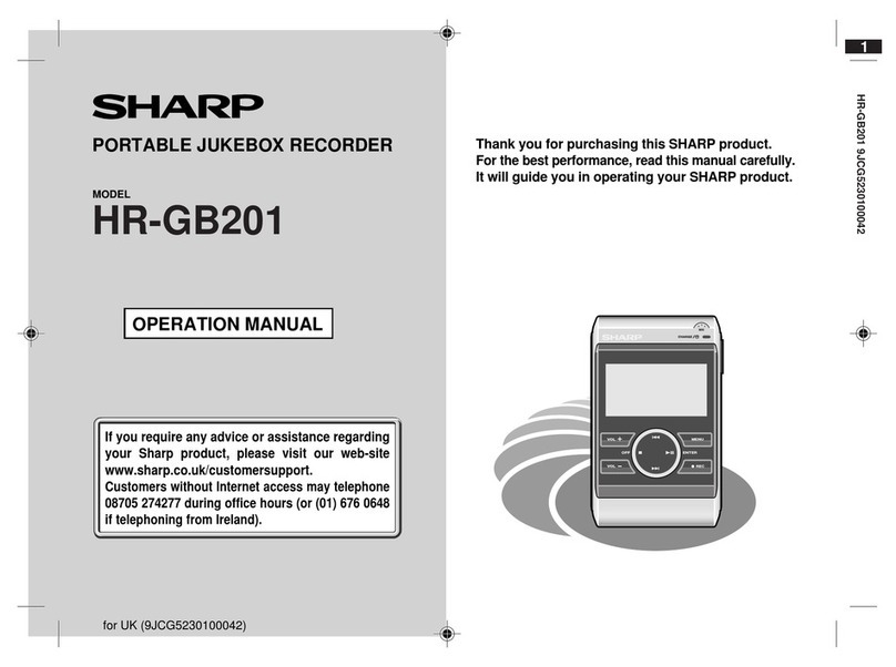 Sharp GB201 Operation manual