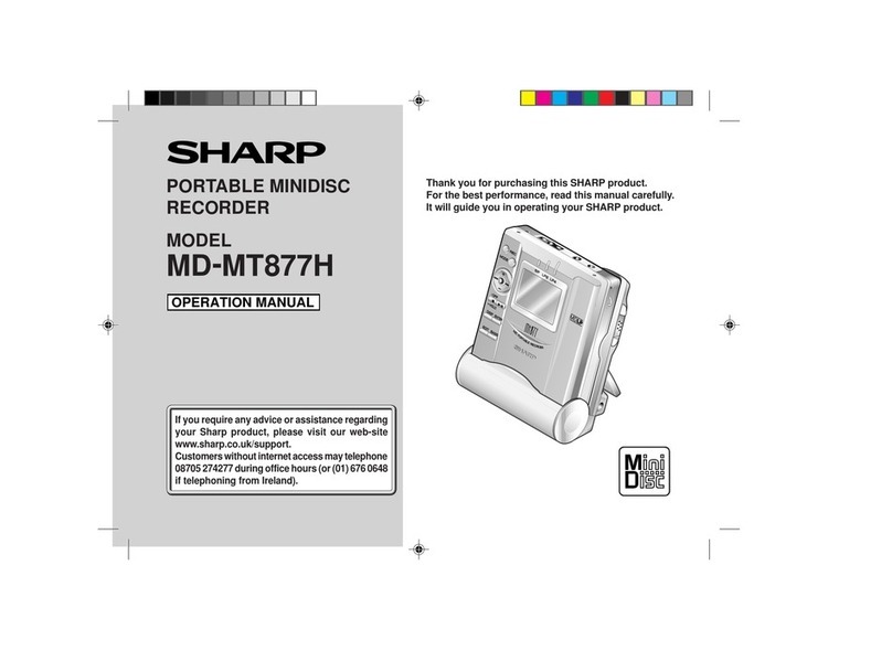 Sharp MD-MT877H User manual Sharp MD-MT877H User manual