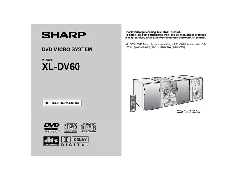 Sharp XL-DV60 User manual