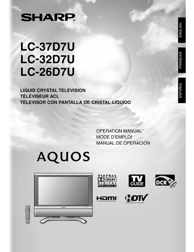 Sharp Aquos LC 26D7U User manual