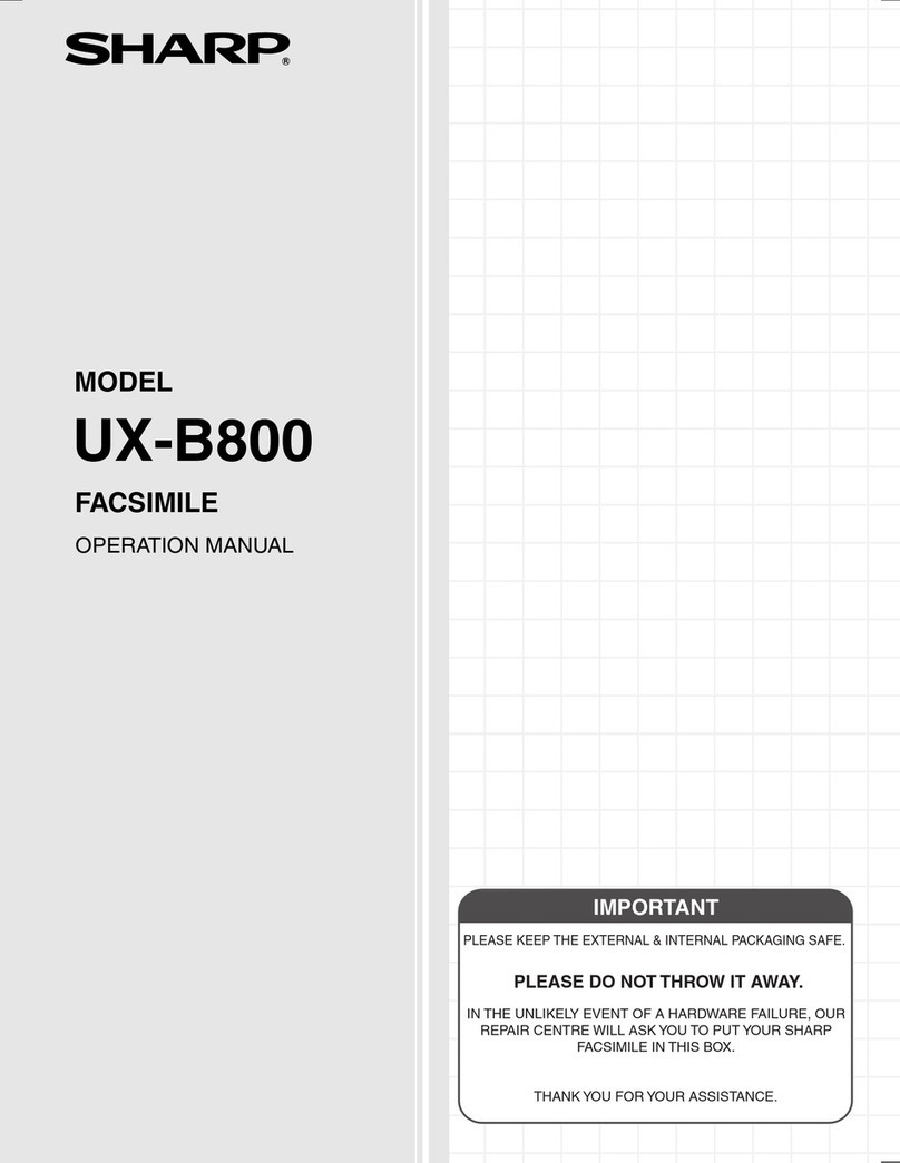 Sharp UX-B800 User manual