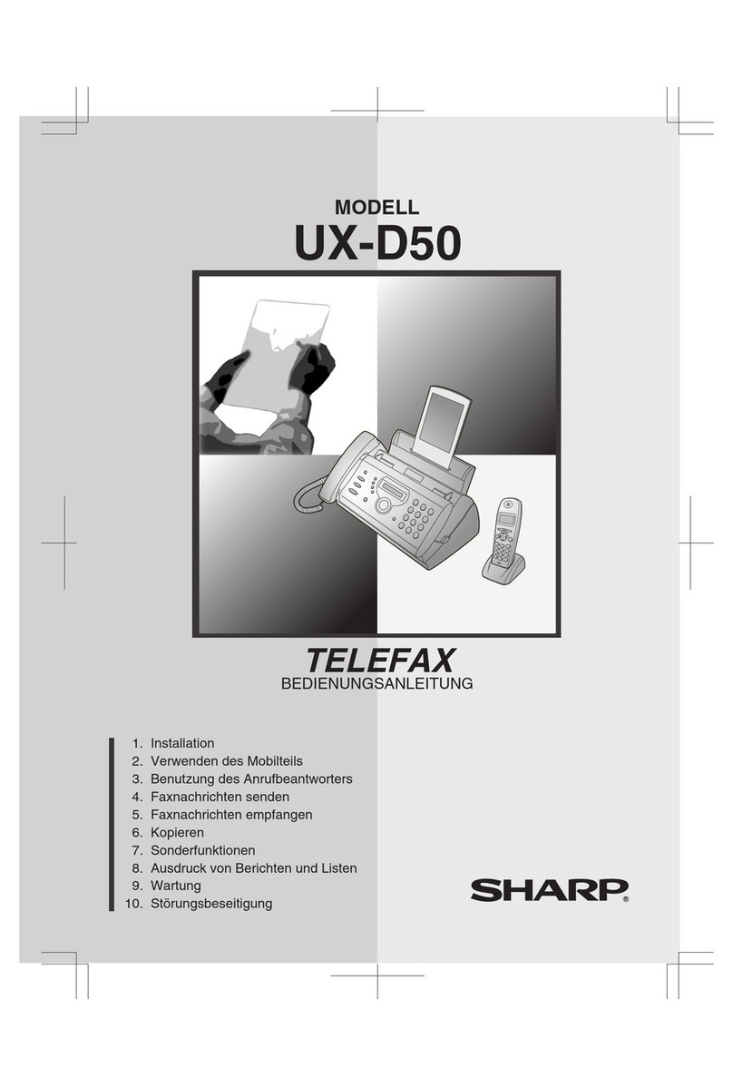 Sharp UX-D50 User manual