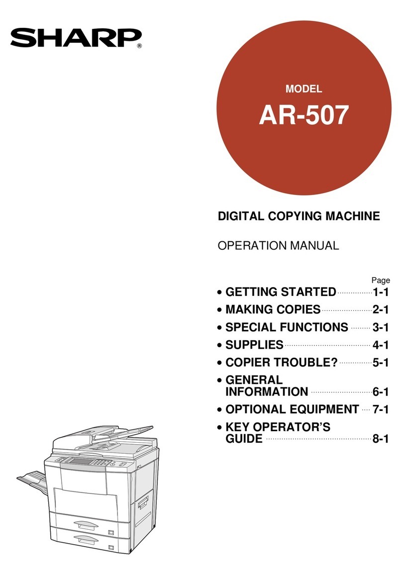 Sharp AR-507 User manual