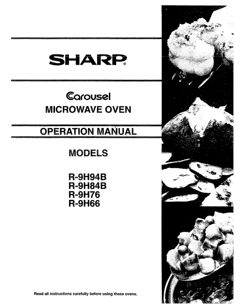 Sharp Carousel R-9H76 User manual