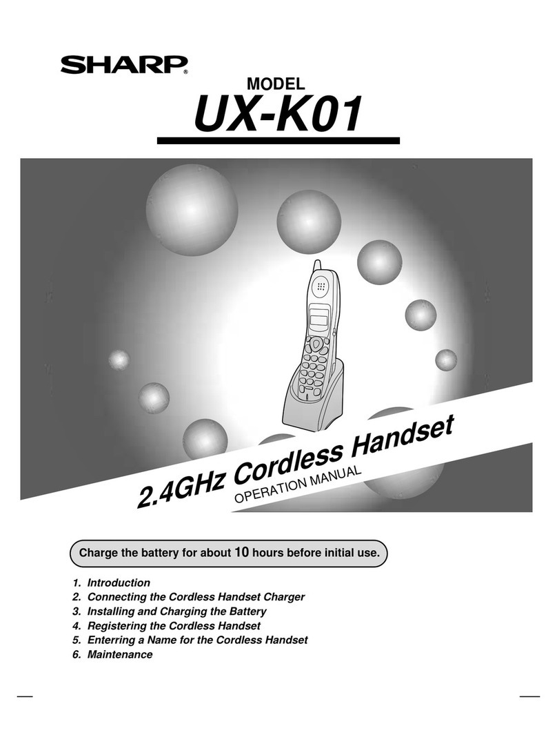 Sharp UX-K01 User manual
