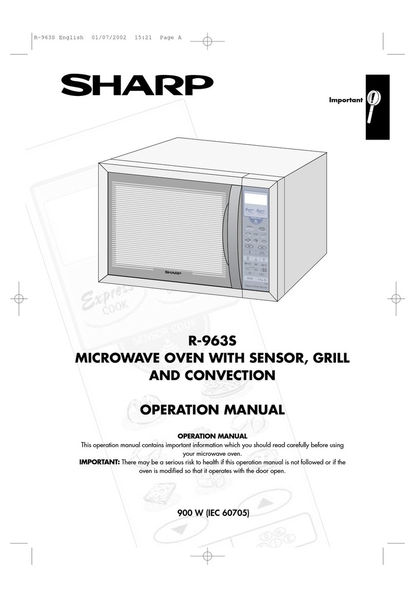 Sharp R-963S User manual Sharp R-963S User manual