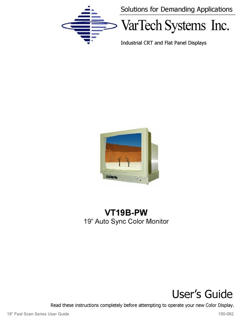 VarTech Systems VT19B-PW User manual