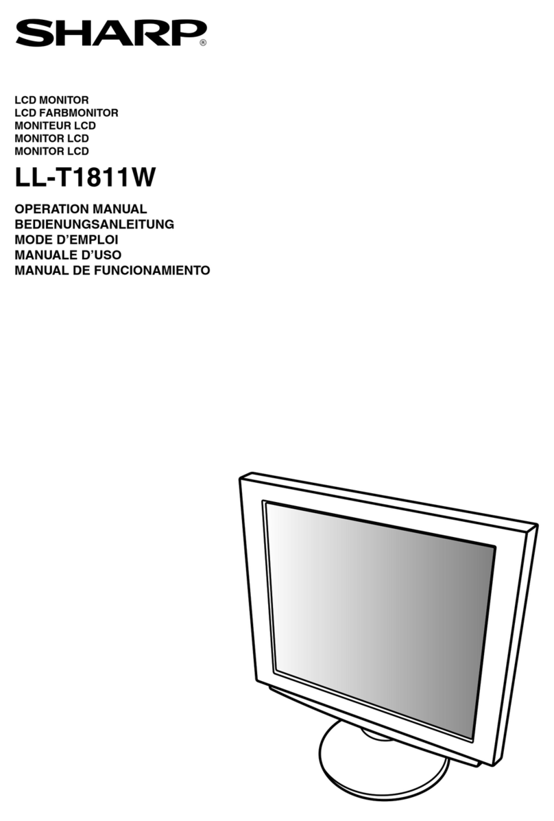 Sharp LL-T1811W User manual Sharp LL-T1811W User manual