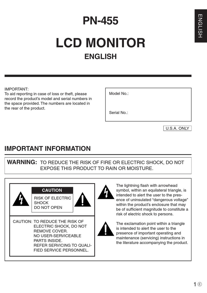 Sharp PN-455 User manual Sharp PN-455 User manual