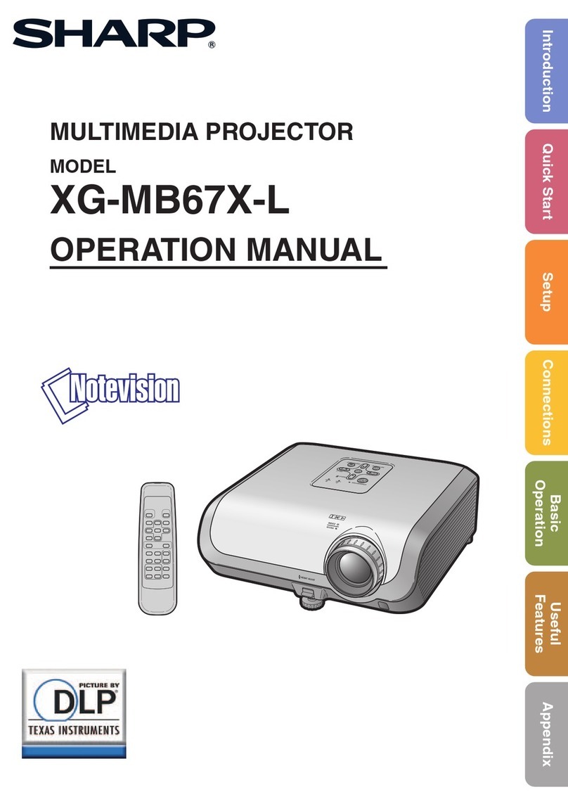 Sharp Notevision XG-MB67X-L User manual