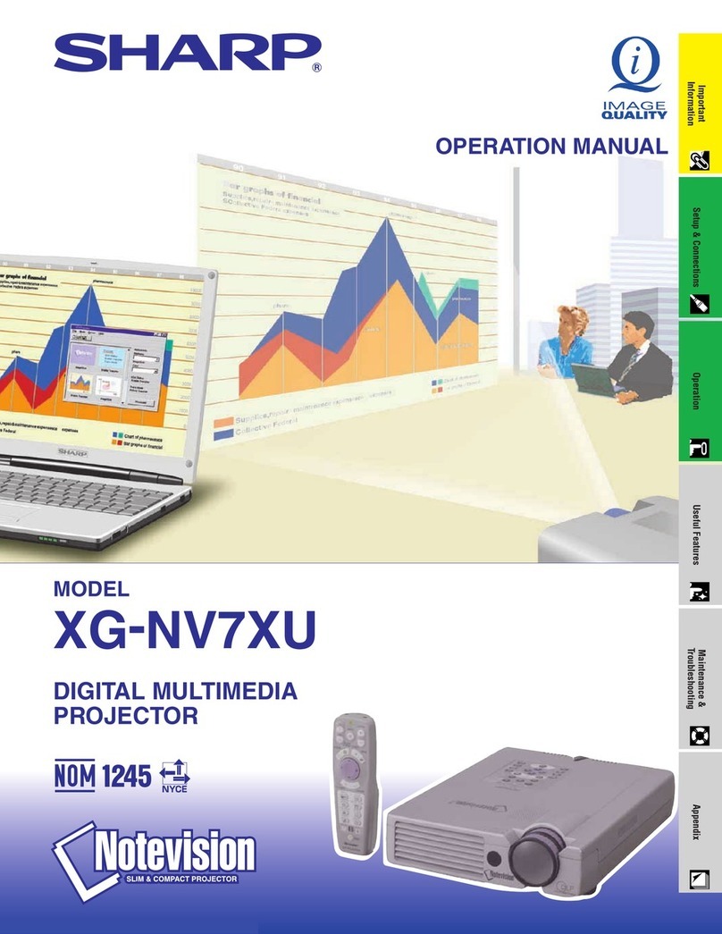 Sharp Notevision XG-NV7XU User manual