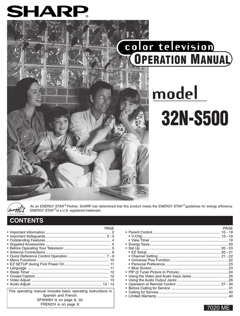 Sharp 32N-S500 User manual