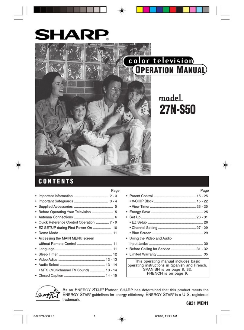 Sharp 27N S50 User manual