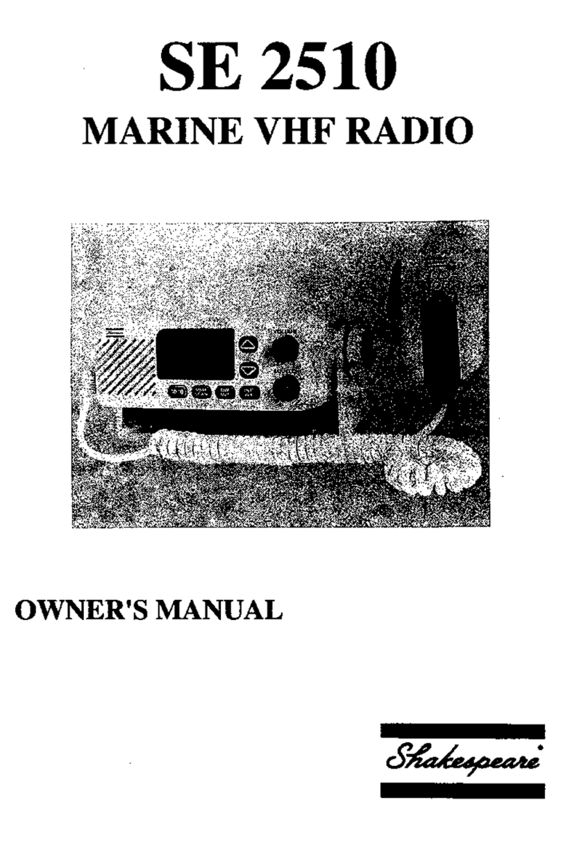 Shakespeare Electronic SE 2510 owner's manual Shakespeare Electronic SE 2510 owner's manual