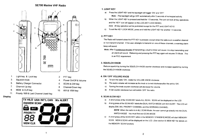 Shakespeare Electronic Model SE 700 user manual Shakespeare Electronic Model SE 700 user manual